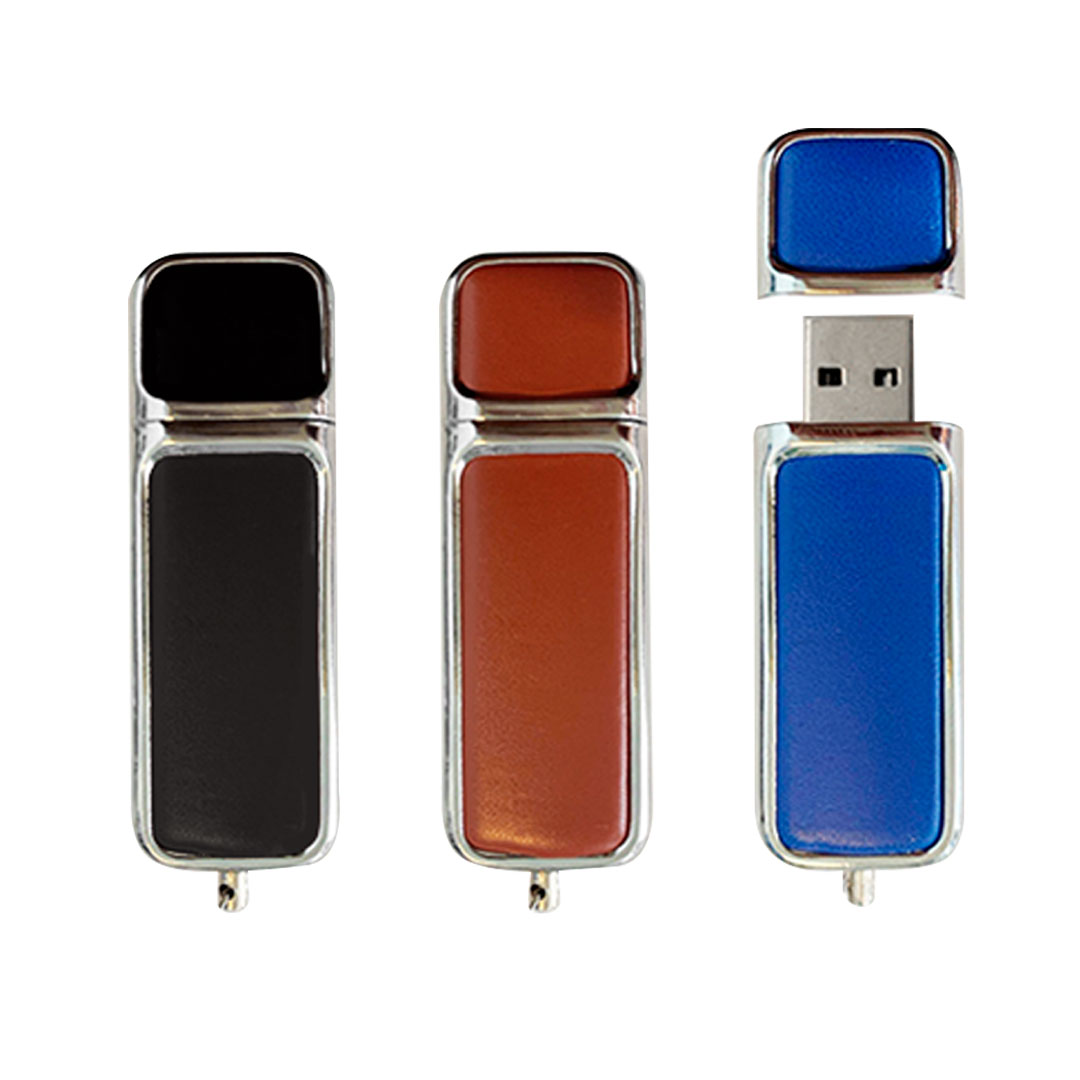 Pendrive de Cuero Personalizados, acabado en piel con diseños elegantes